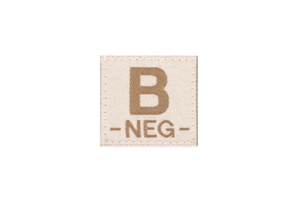 B NEG Bloodgroup Patch (Desert)