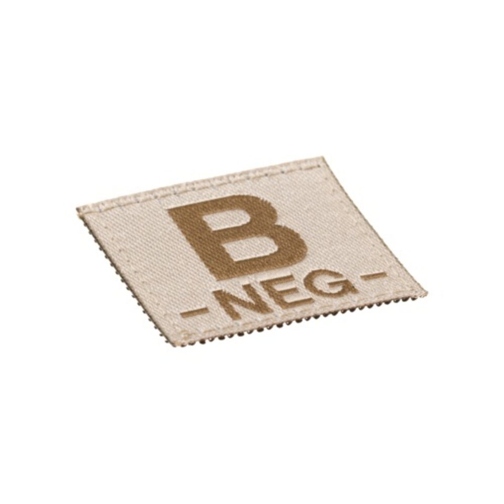B NEG Bloodgroup Patch (Desert)