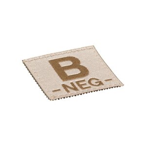 B NEG Bloodgroup Patch (Desert)
