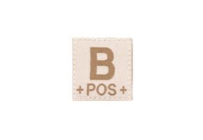 B POS Bloodgroup Patch (Desert)