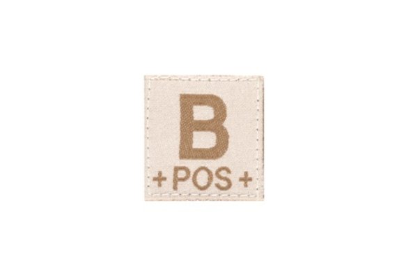 B POS Bloodgroup Patch (Desert)