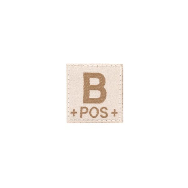 B POS Bloodgroup Patch (Desert)