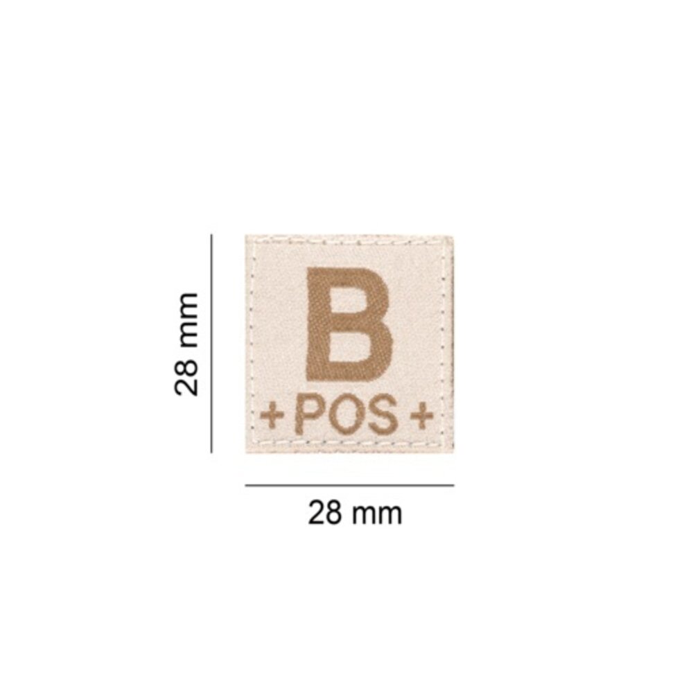 B POS Bloodgroup Patch (Desert)