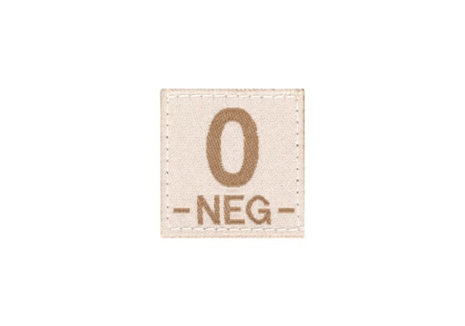 O NEG Bloodgroup Patch (Desert)
