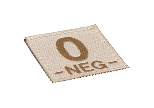 O NEG Bloodgroup Patch (Desert)
