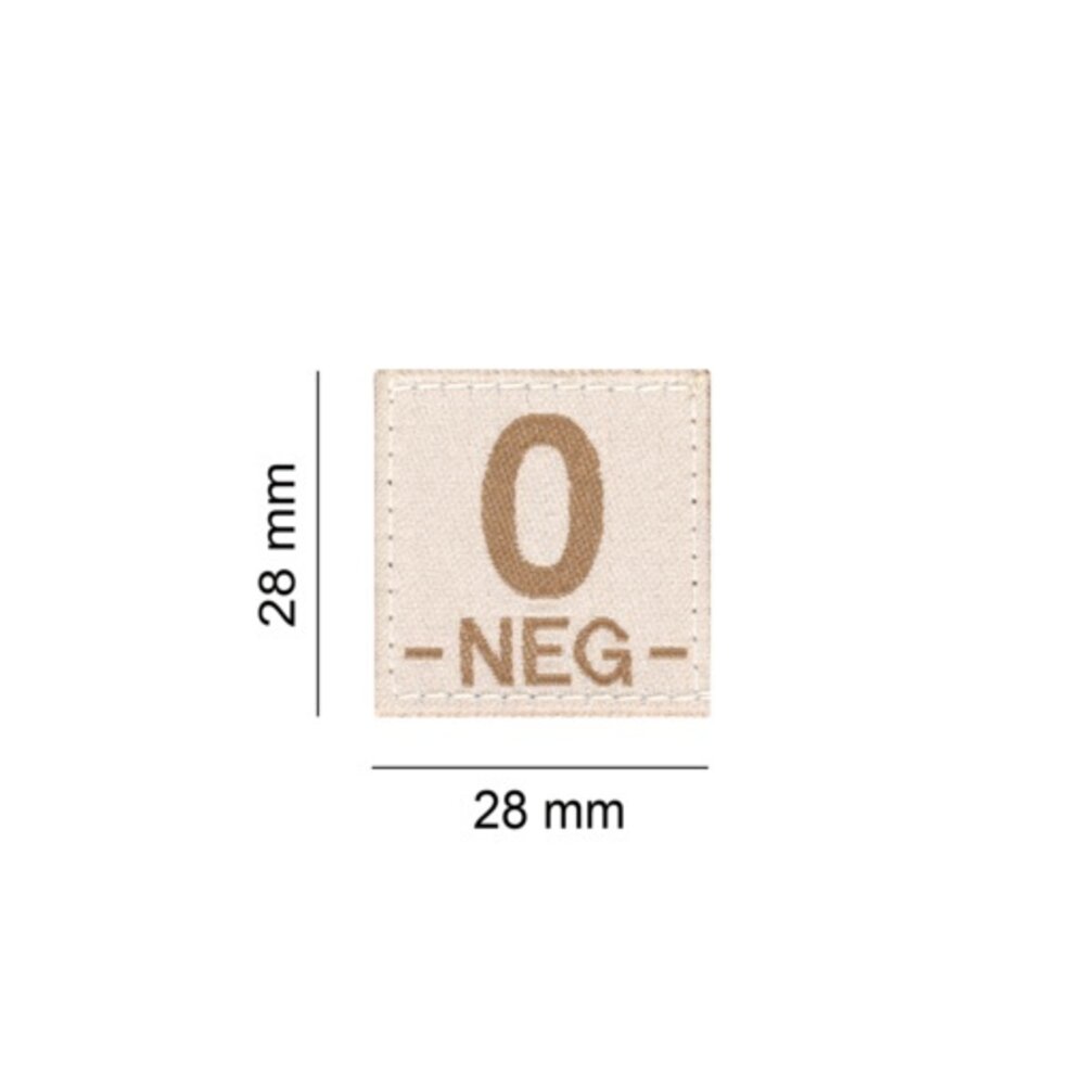 O NEG Bloodgroup Patch (Desert)