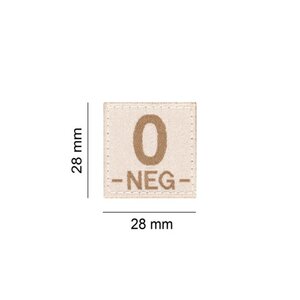 O NEG Bloodgroup Patch (Desert)