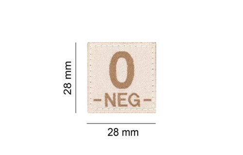 O NEG Bloodgroup Patch (Desert)