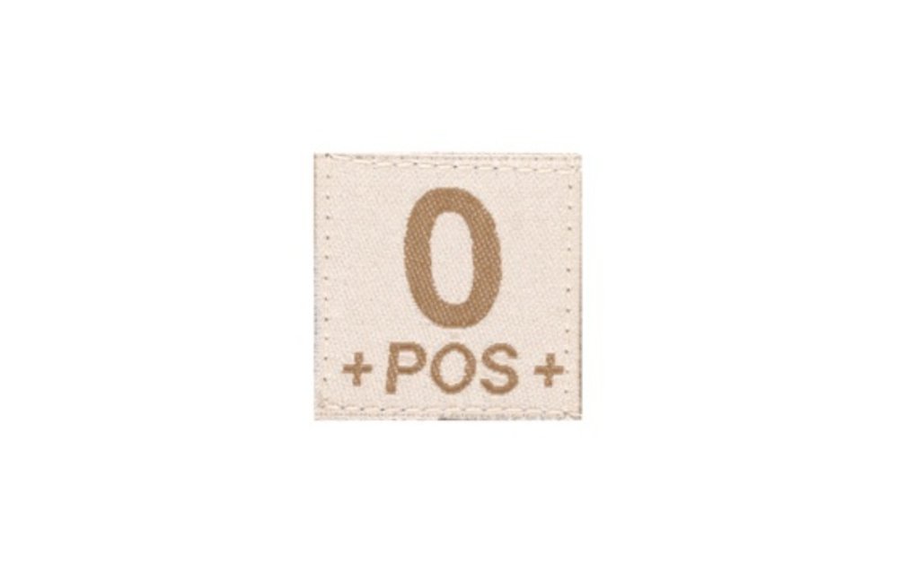 O POS Bloodgroup Patch (Desert)