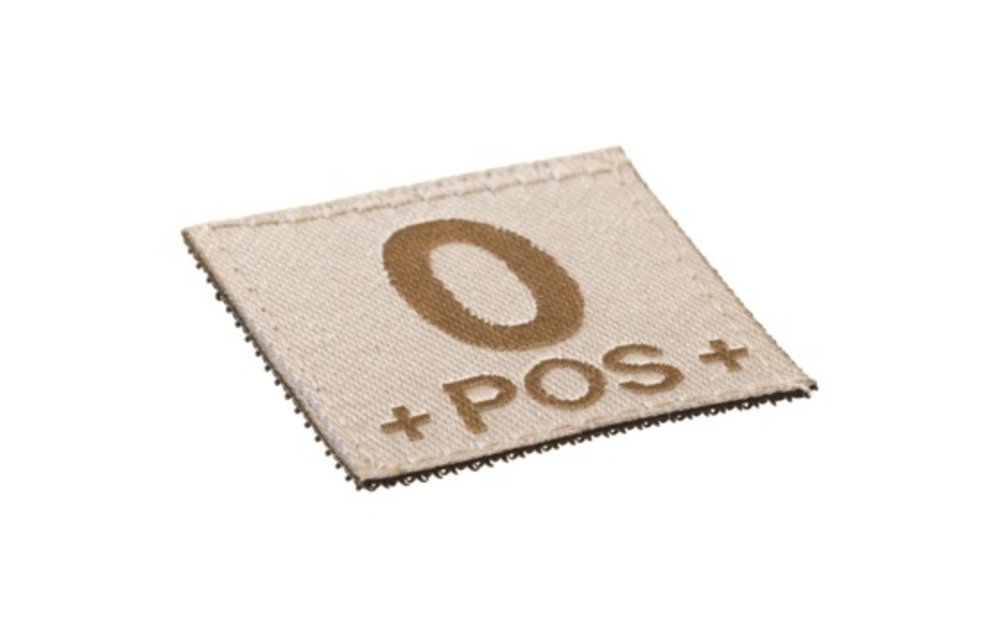 O POS Bloodgroup Patch (Desert)