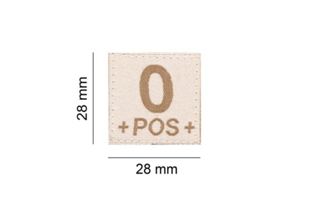 O POS Bloodgroup Patch (Desert)