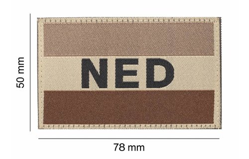 Netherlands NLD NED Flag Patch (Desert)