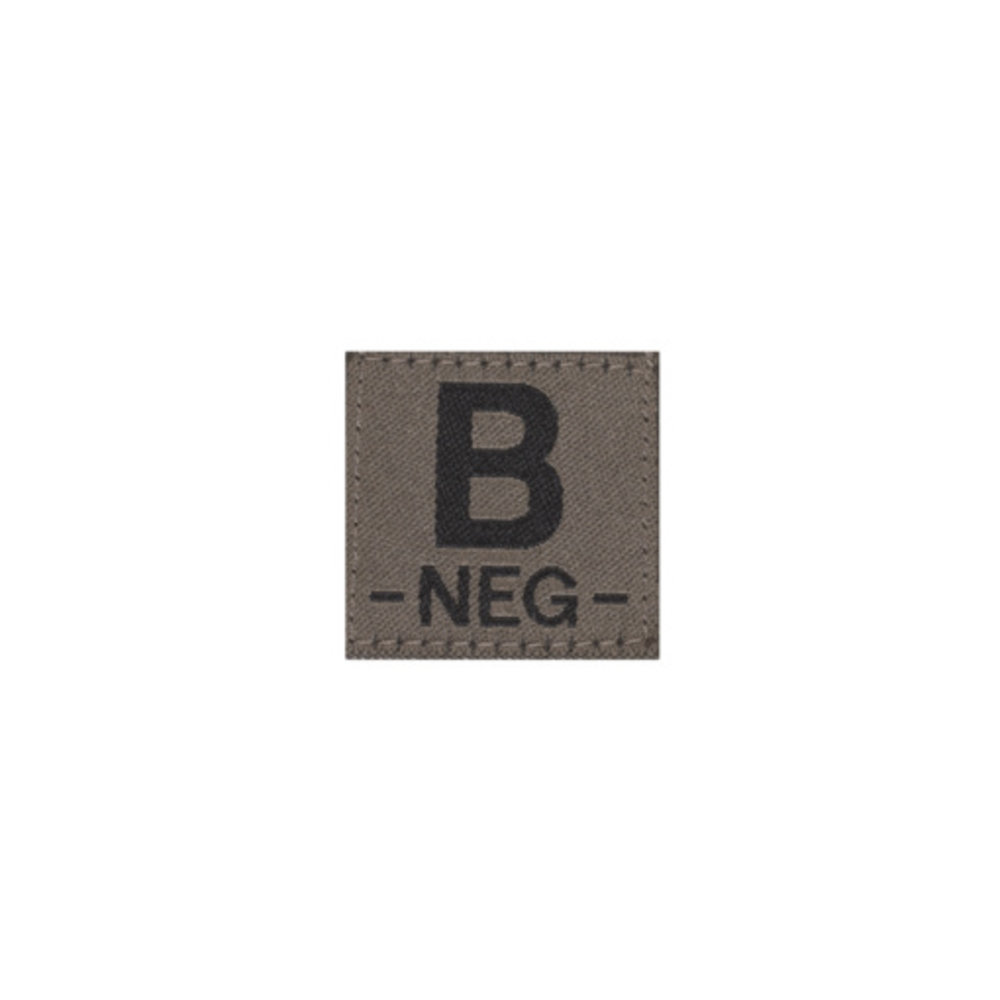 B NEG Bloodgroup Patch (RAL7013)