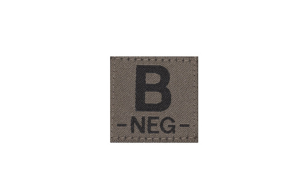 B NEG Bloodgroup Patch (RAL7013)
