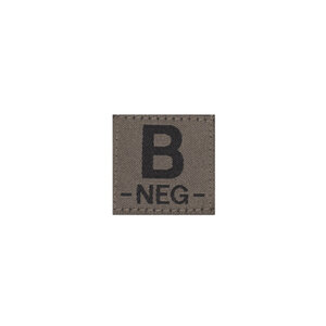 B NEG Bloodgroup Patch (RAL7013)
