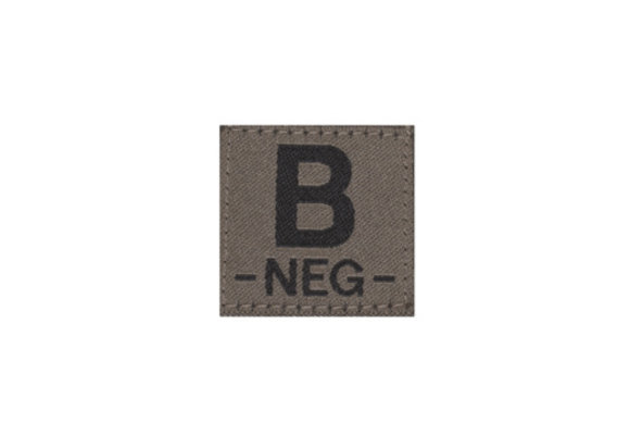 B NEG Bloodgroup Patch (RAL7013)