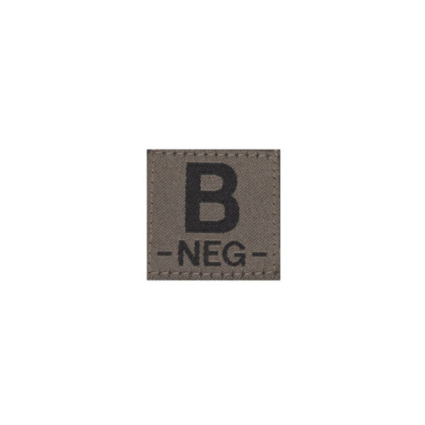B NEG Bloodgroup Patch (RAL7013)