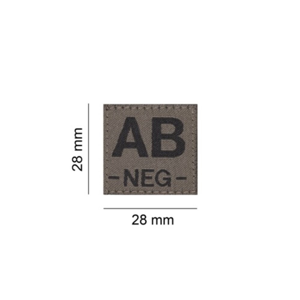 B NEG Bloodgroup Patch (RAL7013)