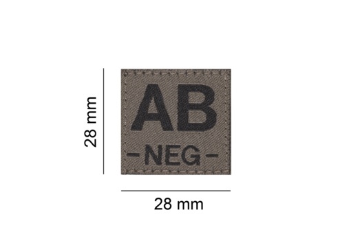 B NEG Bloodgroup Patch (RAL7013)