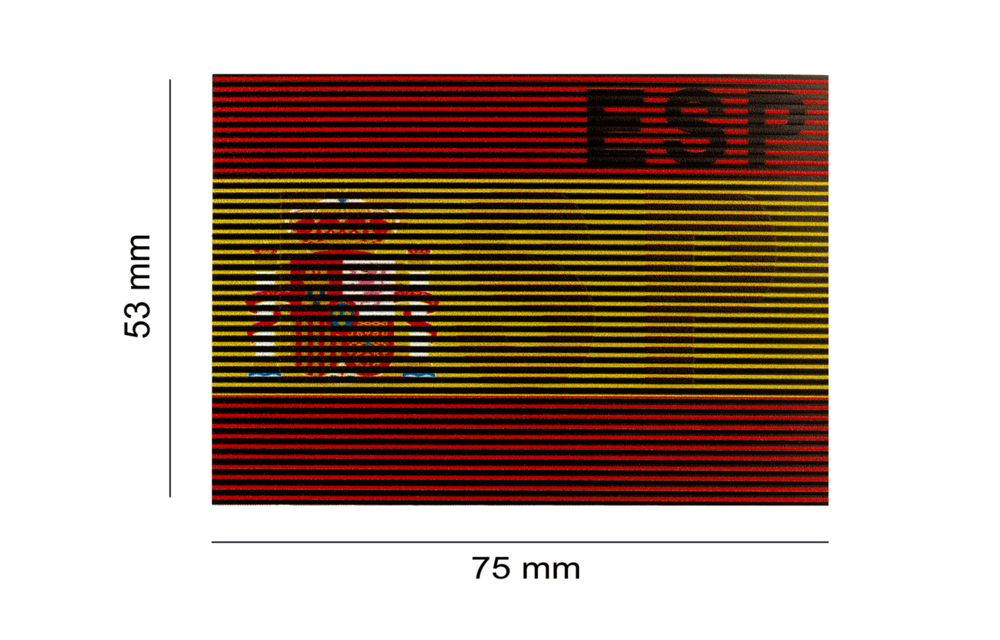 Dual IR Flag Patch ESP (Spain) (Color)