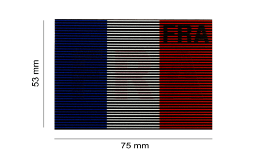 Dual IR Flag Patch FRA (France) (Color)