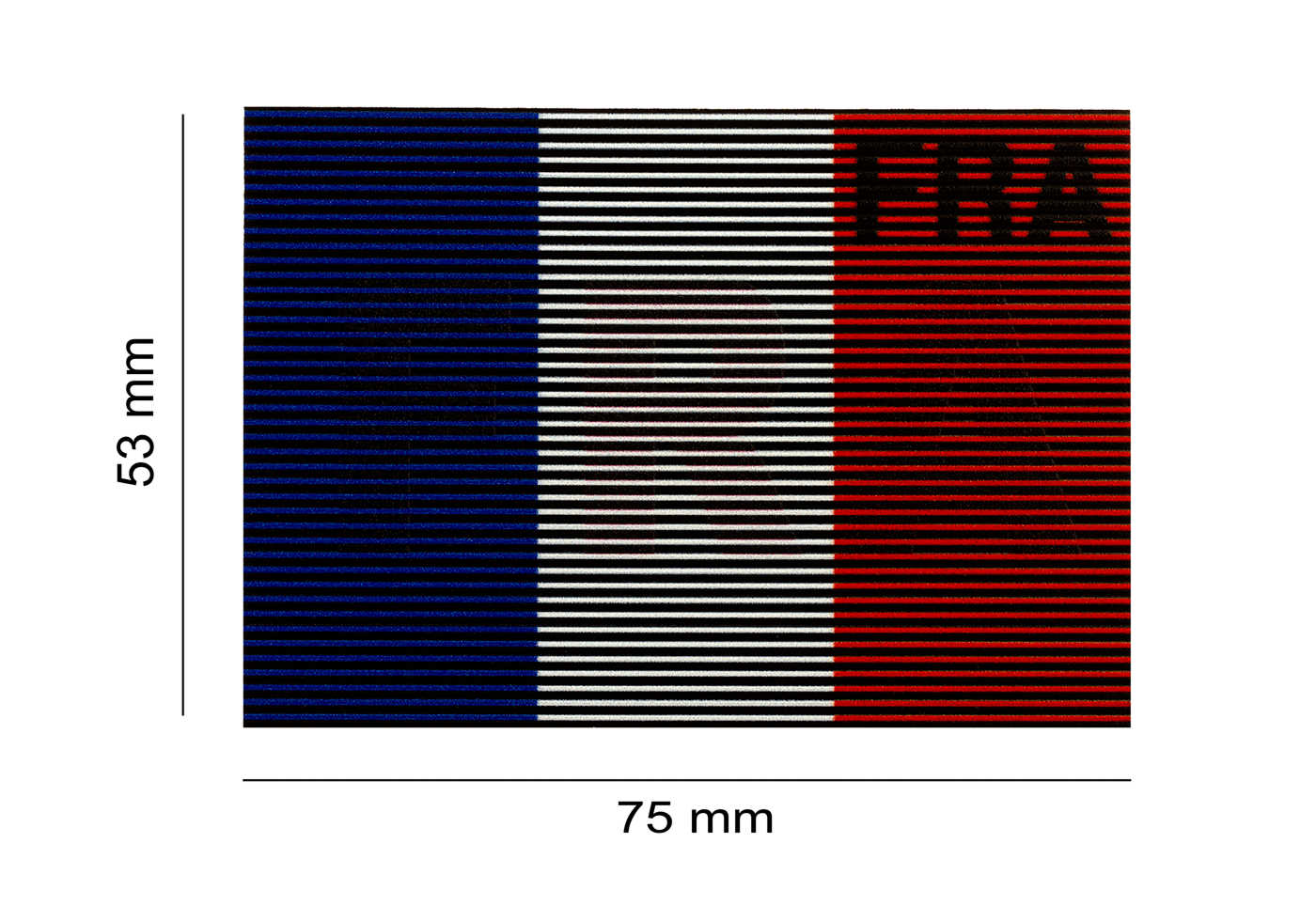 Dual IR Flag Patch FRA (France) (Color)