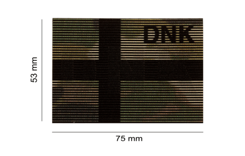 Dual IR Flag Patch DNK (Denmark) (Multicam)