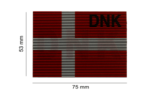 Dual IR Flag Patch DNK (Denmark) (Color)