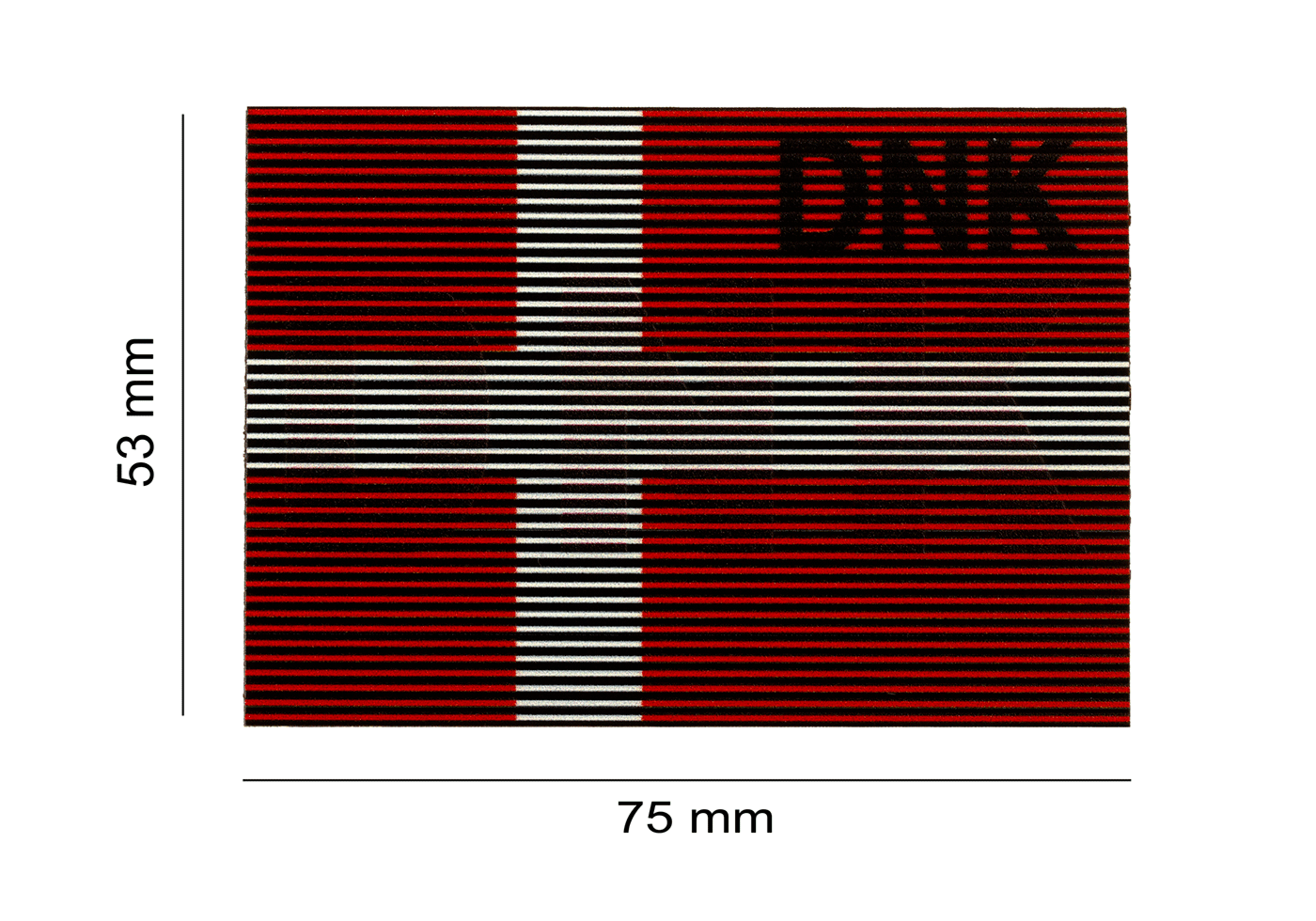Dual IR Flag Patch DNK (Denmark) (Color)
