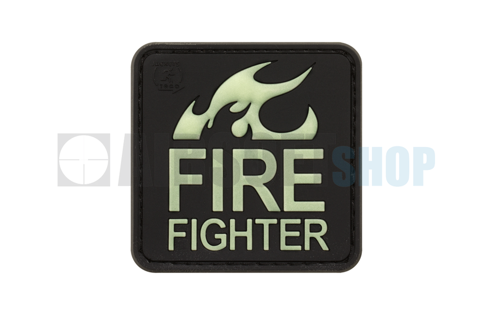 Fire Fighter PVC Patch (Glow In The Dark)