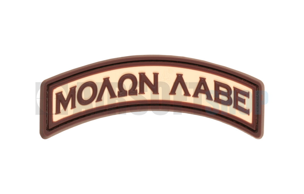 Molon Labe PVC Patch (Desert)