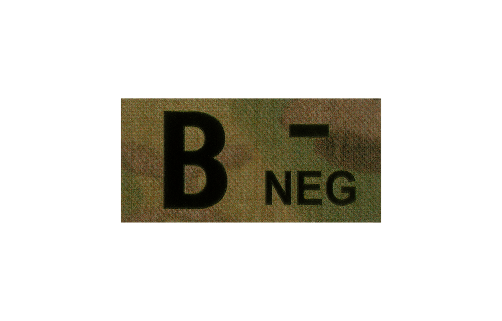 B Neg IR Patch (Multicam)