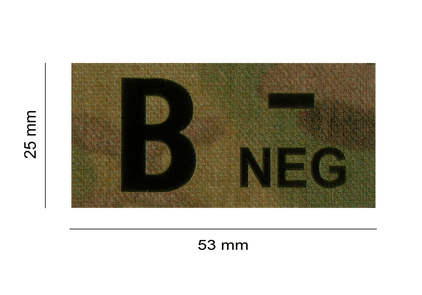 B Neg IR Patch (Multicam)