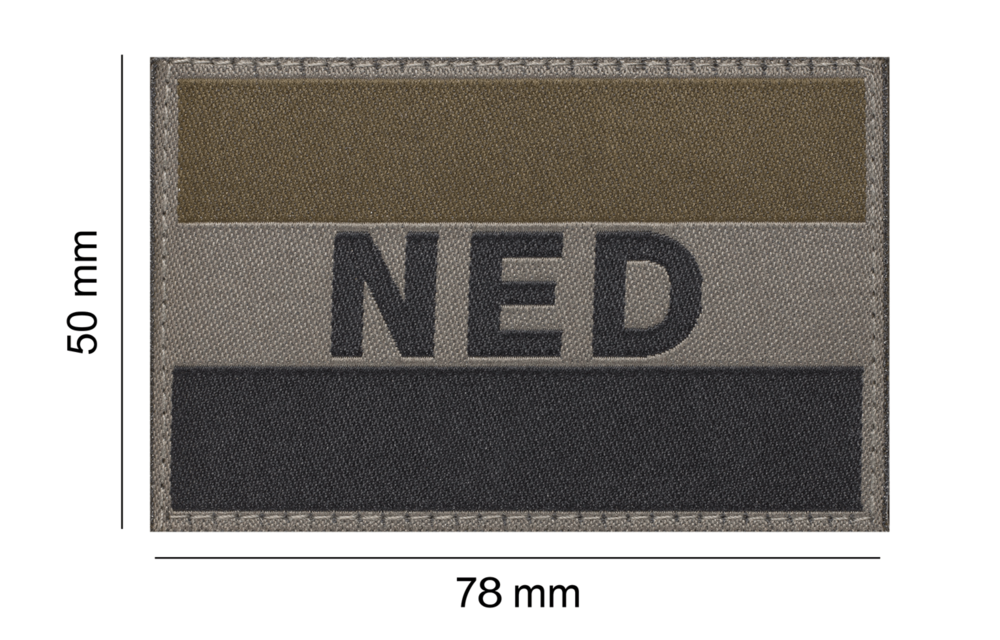 Netherlands NLD NED Flag Patch (RAL 7013)