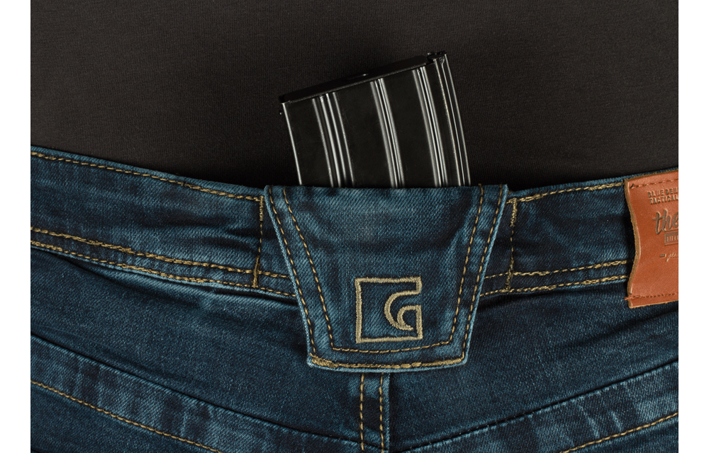 Blue Denim Washed Tactical Flex Jeans (Midnight)
