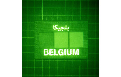 Belgium Flag Arabic Patch (Multicam / IR)