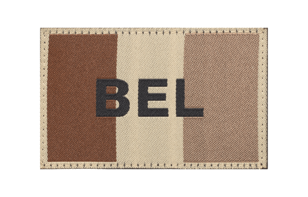 Belgium Flag Patch (Desert)