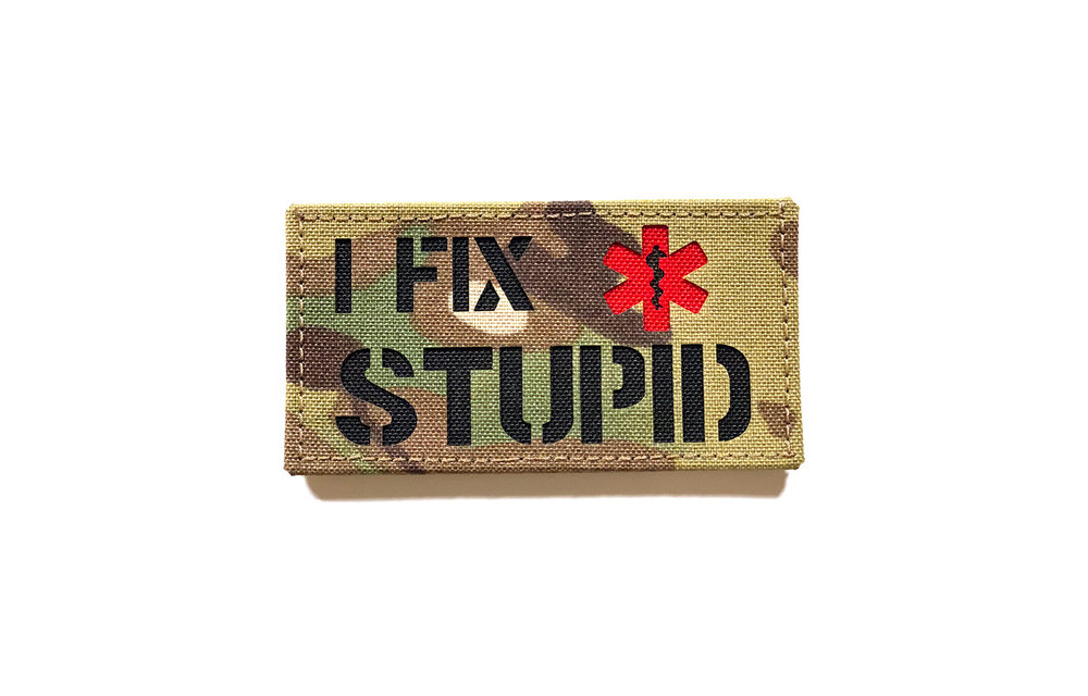 I Fix Stupid Medic Patch (Red)
