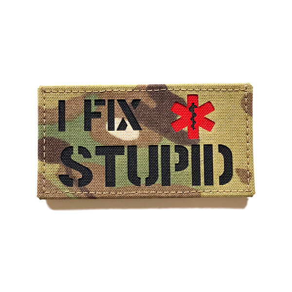 I Fix Stupid Medic Patch (Red)