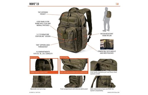 RUSH 12 2.0 Backpack 24L (Kangaroo)