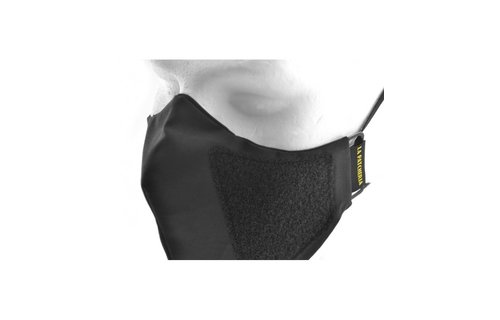 Face Mask With Velcro (Black)