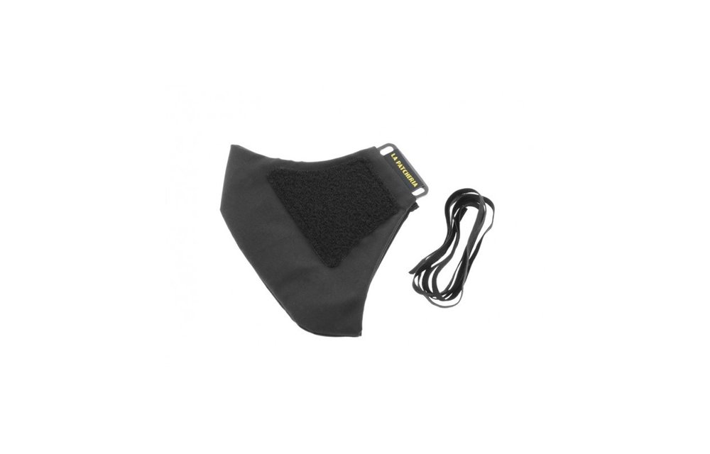 La Patcheria Face Mask With Velcro (Black). - BELGEAR