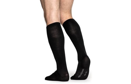 Liner Knee-High Socks (Black)