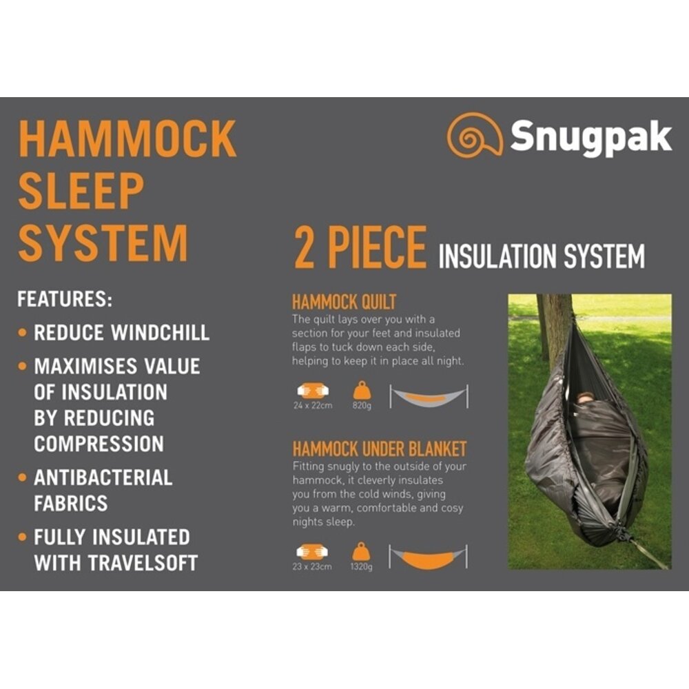 Quilt Hammock Sleeping Bag (Olive)