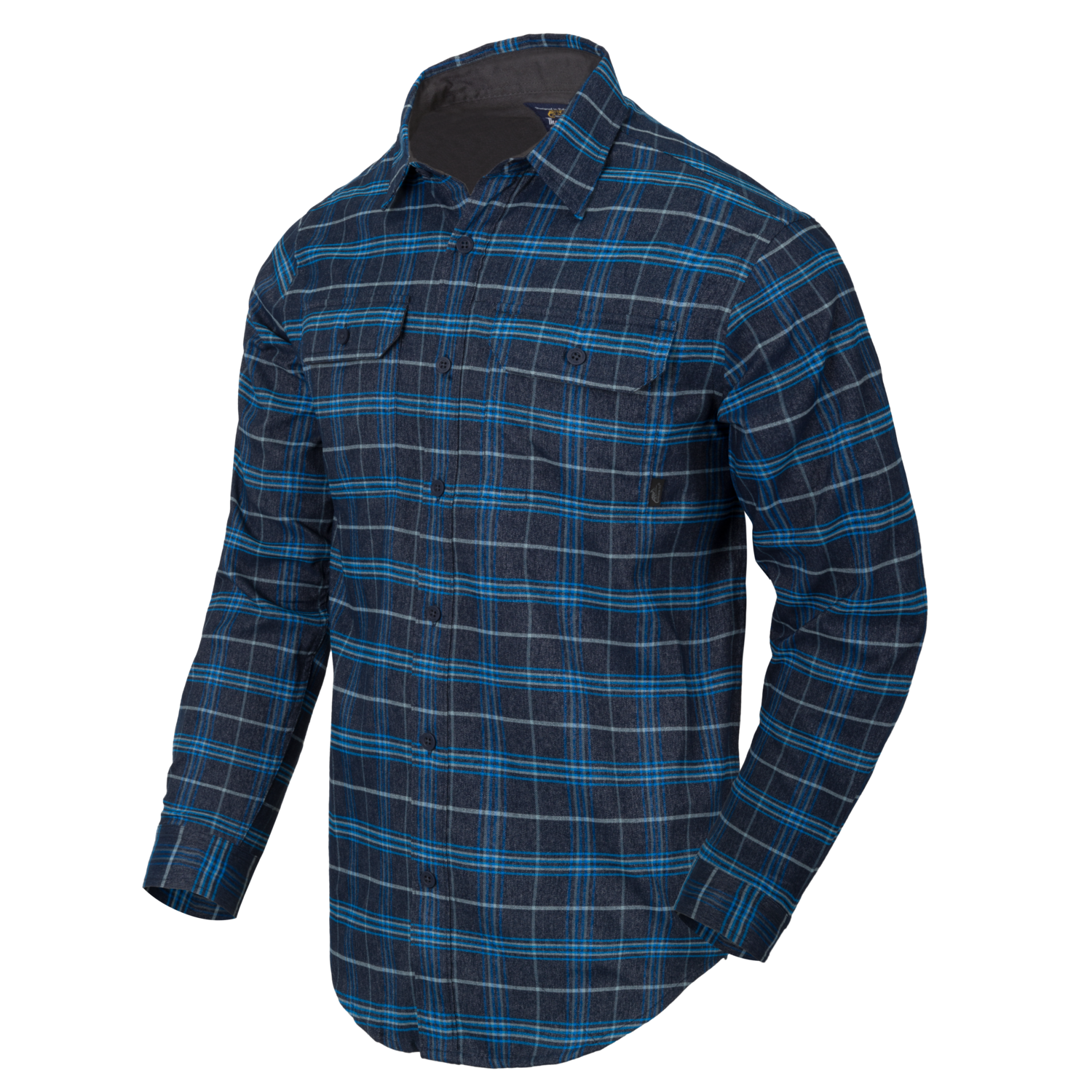 GreyMan Shirt (Blue Stonework Plaid)