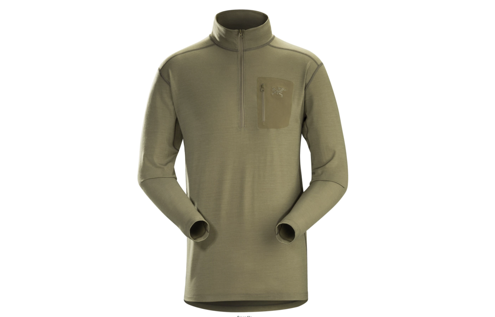 Cold WX Zip Neck AR Wool (Long) (Crocodile)