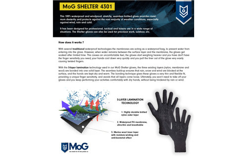 Wind + Waterproof Merino Shelter Gloves (Black)