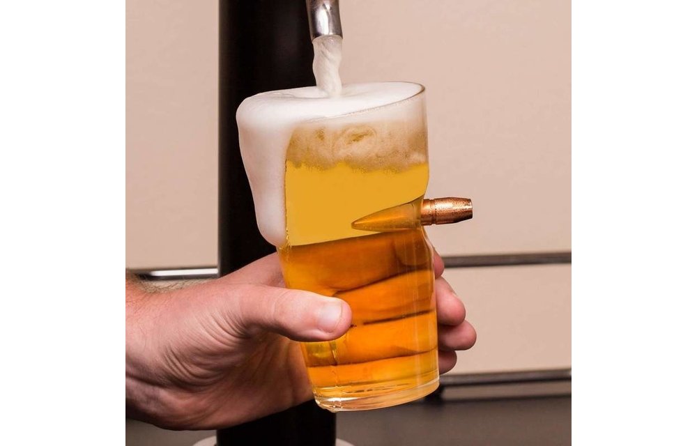 Pint Glass .50 Cal (Projectile Plain)