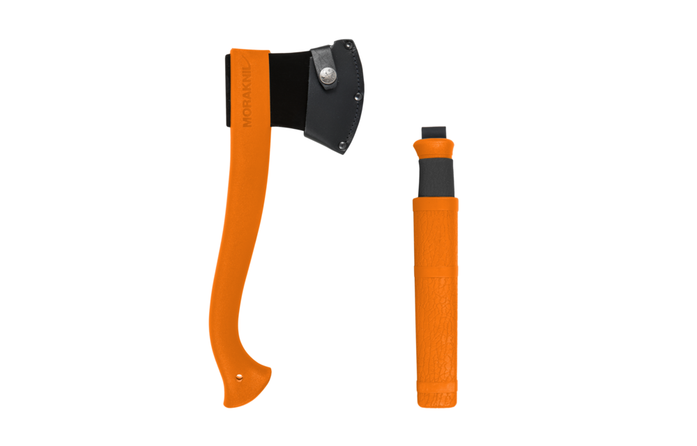 Axe + Knife Outdoor Kit (Orange)