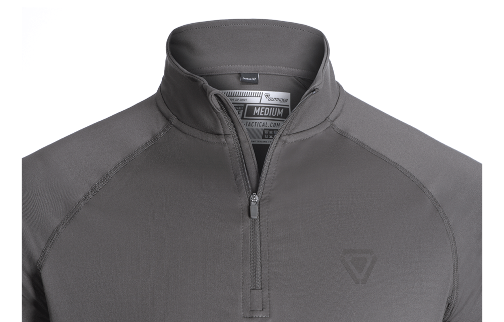 T.O.R.D. Long Sleeve Zip T-Shirt (Wolf Grey)